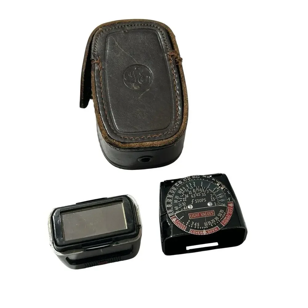 Vintage General Electric DW-48 Exposure Meter Light Meter w/ Original Case USA